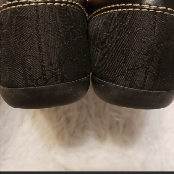 Black Dior flat / loafers with embroidery detail - Picture 3 of 7